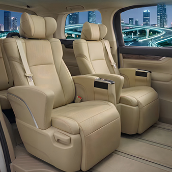 Luxury microfiber leather van seat