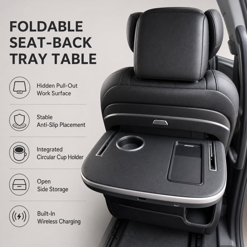 Luxury Minivan Cabin Modification Tray